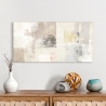 Abstract schilderij beige en wit op canvas Natural Ludwig Maun Verkoop