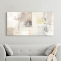 Abstract schilderij beige en wit op canvas Natural Ludwig Maun Korting