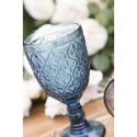 Set van 6 glazen met exotisch ontwerp Marrakech in gekleurd bewerkt glas 