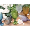 Set van 6 glazen met exotisch ontwerp Marrakech in gekleurd bewerkt glas Aanbod