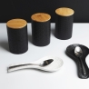 Set van 3 keramische voorraadpotten met deksel Shade of Shape Geometrie Keuze