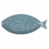 Ovale serveerschaal keramiek maritiem design 31x12,5 cm Kos Korting