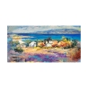 Canvas schilderij zeegezicht Middellandse Zeekust Luigi Florio Aanbod