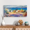 Canvas schilderij zeegezicht Middellandse Zeekust Luigi Florio Verkoop