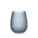 Set glazen in blauw glas met ijseffect 600ml Happy Hour Ocean Kortingen