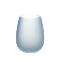 Set glazen in blauw glas met ijseffect 600ml Happy Hour Ocean Model