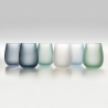 Set glazen in blauw glas met ijseffect 600ml Happy Hour Ocean Verkoop