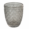 Set van 6 waterglazen in transparant gekleurd glas grijs Castle Stone Aanbod