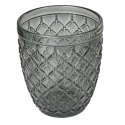 Set van 6 waterglazen in transparant gekleurd glas grijs Castle Stone Korting