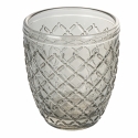 Set van 6 waterglazen in transparant gekleurd glas grijs Castle Stone Catalogus