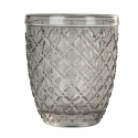 Set van 6 waterglazen in transparant gekleurd glas grijs Castle Stone Karakteristieken