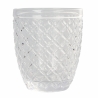 Set van 6 waterglazen in transparant gekleurd glas grijs Castle Stone Afmetingen