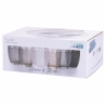 Set van 6 waterglazen in transparant gekleurd glas grijs Castle Stone 