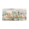 Moderne stadslandschap op canvas Kleuren in Manhattan Luigi Florio Aanbod
