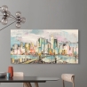 Moderne stadslandschap op canvas Kleuren in Manhattan Luigi Florio Korting
