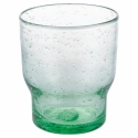 Set van 6 handgemaakte waterglazen van gekleurd groen glas Unico Greenery Korting