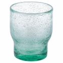 Set van 6 handgemaakte waterglazen van gekleurd groen glas Unico Greenery Kortingen