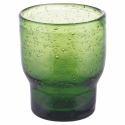 Set van 6 handgemaakte waterglazen van gekleurd groen glas Unico Greenery Keuze
