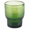 Set van 6 handgemaakte waterglazen van gekleurd groen glas Unico Greenery Keuze