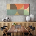 Abstract geometrisch canvas schilderij Supergraphics Sandro Nava Korting