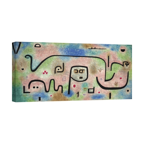 Abstrakt schilderij op canvas kleurrijk Insula Dulcamara Paul Klee Aanbieding