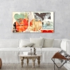 Moderne abstracte canvas schilderij Pop Love 1 Peter Winkel Korting