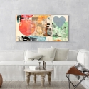 Abstracte schilderij harten en cirkels print op canvas Pop Love 2 Peter Winkel Verkoop