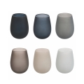 Set van 6 drinkglazen druppelvorm 600 ml grijs Happy Hour Stones Aanbieding