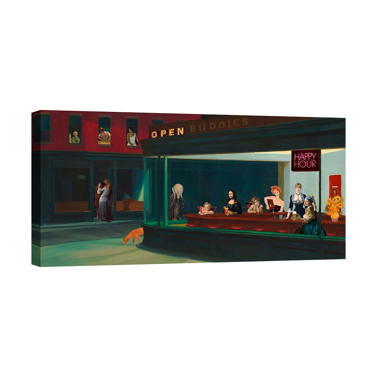 Popart Schilderij Moderne Print op Canvas An Art Night Out Steven Hill Aanbieding Popart Schilderij Moderne Print op Canvas An Art Night Out Steven Hill Aanbieding