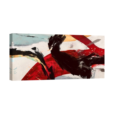 Moderne abstracte print op canvas Ride the Tiger Jim Stone Aanbieding