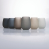 Set van 6 drinkglazen druppelvorm 600 ml grijs Happy Hour Stones Verkoop