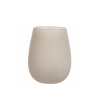 Set van 6 drinkglazen druppelvorm 600 ml grijs Happy Hour Stones Korting