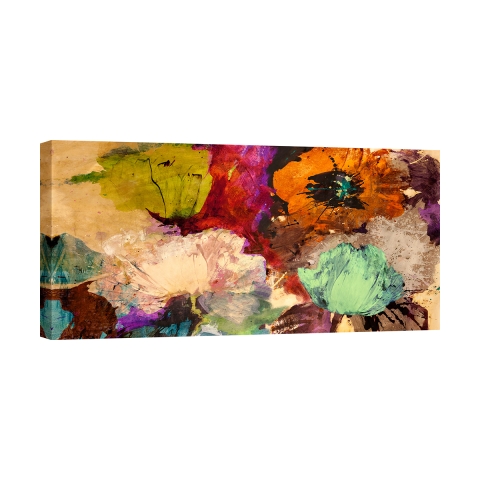 Abstract Bloemenpaneel op Canvas Floating Flowers Jim Stone Aanbieding