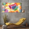 Moderne abstracte canvasprint Fun Fair Steve Roja Verkoop