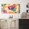 Moderne abstracte canvasprint Fun Fair Steve Roja Korting