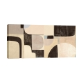 Abstract geometrisch schilderij op canvas Pale Winter Steve Roja Aanbieding