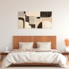 Abstract geometrisch schilderij op canvas Pale Winter Steve Roja Korting