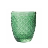 Set van 6 transparante groene glazen wijnglazen Castle Greenery Aanbod
