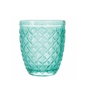 Set van 6 transparante groene glazen wijnglazen Castle Greenery Korting