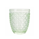 Set van 6 transparante groene glazen wijnglazen Castle Greenery Kortingen