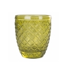 Set van 6 transparante groene glazen wijnglazen Castle Greenery Keuze