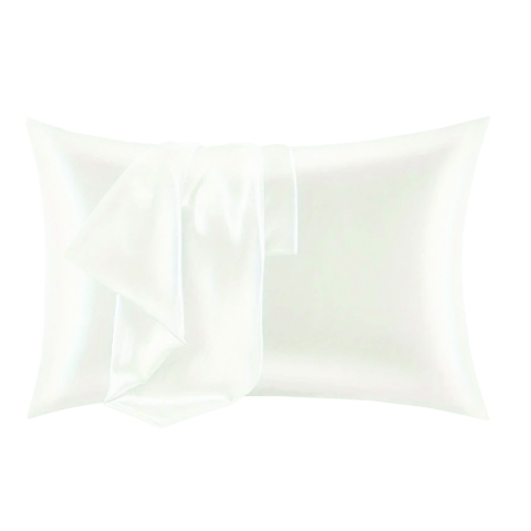 Enkelzijdige kussensloop van puur zijde 50x80cm wit Savanna Aanbieding