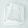 Set van 2 witte katoenen kussenhoezen 50x80cm met rits Dallas Aanbieding