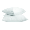 Set van 2 witte katoenen kussenhoezen 50x80cm met rits Dallas Korting