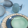 Set glazen in blauw glas met ijseffect 600ml Happy Hour Ocean Aanbod