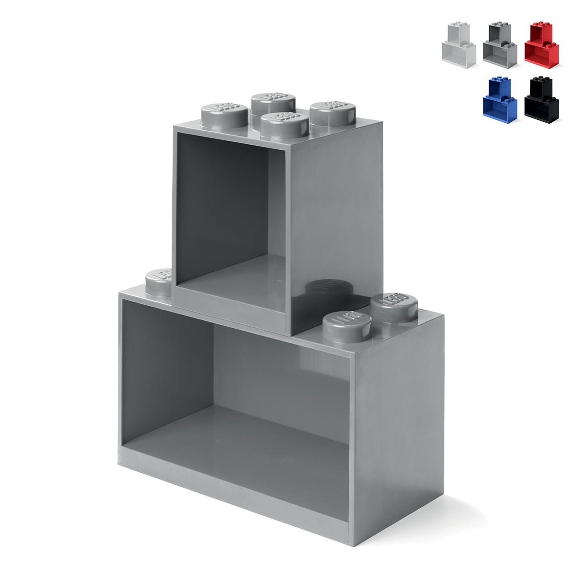 LEGO Brick Shelf Set 4+8 Stapelbare Modulaire Opbergplanken Aanbod LEGO Brick Shelf Set 4+8 Stapelbare Modulaire Opbergplanken Aanbod