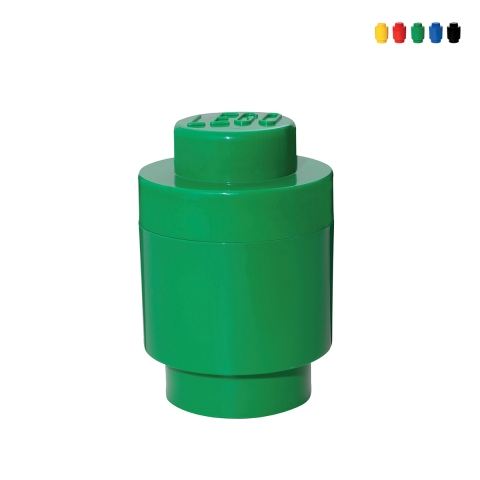 Stapebare cilindervormige opbergbox LEGO Brick 1 knop Aanbieding