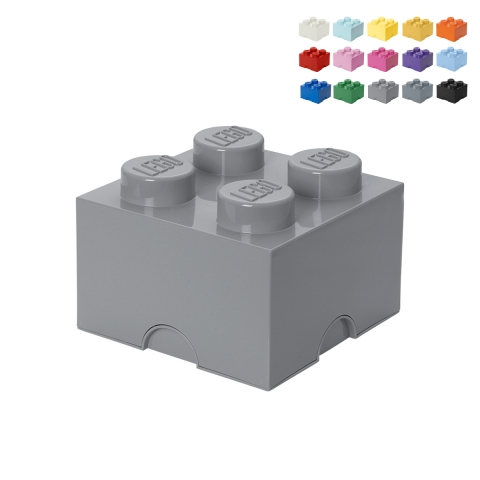 LEGO Brick vierkante stapelbare opbergdoos met 4 knoppen Aanbieding
