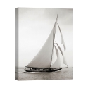 Canvas schilderij zeilboot vintage zwart-wit Britannia Aanbieding