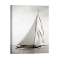 Canvas schilderij zeilboot vintage zwart-wit Britannia Aanbieding